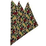 Kravatkolik SPS357 Çok Renkli Motif Baskılı İpek Mendil