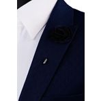 Kravatkolik Yc374 Lacivert Yaka Çiçeği