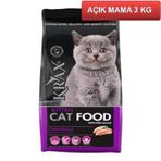 Krax Tavuklu 3 kg Yavru Açık Kedi Maması