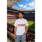 Krays Türkiye Dünya Kupası Taraftar Tişörtü Milli Takıma Destek - Ay Yıldızlı Özel Tasarım Baskılı Pamuklu Regular Fit T-shirt