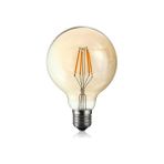 KRC Rustik Edison Led Ampül E27 Duy G95 Glop model 4W - Amber