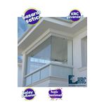 KRCDİJİTAL Balkon Camı Kaplama Folyosu 60cmx3mt Buzlu Cam Filmi Kendinden Yapışkanlı