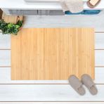 KRD Home 5713 Kahverengi 40x60 cm Bambu Banyo Matı