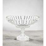 KRD Home Brasilia Ayaklı Meyvelik , Kristal Cam , 30 cm