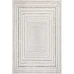 Krem Çerçeveli Pamuk Makinada Yıkanabilir Kaymaz Taban Dijital Makine Baskı Salon Halı-I-Lxs_Nadide-1068K-300x400