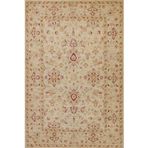 Krem Çiçekli Modern Geometrik Etnik Eskitme Desenli Boho Makinada Yıkanabilir Hafif Hav Toz Vermez Leke Tutmaz Kaymaz Taban Dijital Makine Baskı Halı Oturma Odası Salon Yolluk Koridor Mutfak Halısı