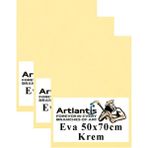 Krem Eva 50X70 cm 3 Adet Eva Süngeri Okul Kreş Anasınıfı Elişi Etkinlikleri - Standart - 50x70cm