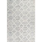 Krem Geometrik Pamuk Makinada Yıkanabilir Kaymaz Taban Dijital Makine Baskı Salon Halı-I-Krm_Loop-004A-300x400