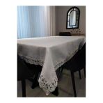 Krem Jotem Linen Keten Masa Örtüsü 160&220