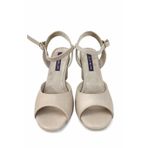 KREM KEBELEK MODEL LATİN-SALSA-TANGO DANS VE SALON AYAKKABIS 7,5 CM 11 PONT KADEH MODEL KAPALI TOPUK (EU Ayakkabı Beden Sistemi, Yetişkin, Sayısal, Orta, 37)