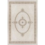 Krem Klasik Pamuk Makinada Yıkanabilir Kaymaz Taban Dijital Makine Baskı Salon Halı-I-Krm_Elit-005A-120x450