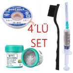 Krem Lehim 50g Flux Lehim Toplama Cp-3015 Lehim Emme Teli 3,0mm