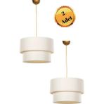 Krem Pasta Avize 2 Adet Kumaş Sarkıt Çap 30 cm PAV54 - 1
