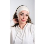 Krem Pratik Hazır Geçmeli Tesettür Bone Viskon Kumaş Sade 3007_40