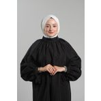 Krem Pratik Hazır Geçmeli Tesettür Eşarp Sandy Arkadan Çıtçıtlı Piliseli Hijab 2406_40