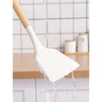 Krem Rengi Bambu Saplı Silikon Spatula, Kullanışlı ve Şık Mutfak Gereci - Ahşap - Seçenek 1