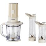 Krem Renkli 500W Kişisel Blender ve Doğrayıcı, Güçlü ve Şık Tasarım
