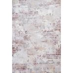 Krem Soyut Modern Geometrik Etnik Eskitme Desenli Boho Makinada Yıkanabilir Hafif Hav Toz Vermez Leke Tutmaz Kaymaz Taban Dijital Makine Baskı Halı Oturma Odası Salon Yolluk Koridor Mutfak Halısı