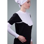 Krem Tesettür Boyunluk Viskon Kumaş Düz 1003_40