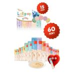 Krema Kedi Ödül Maması 60 Adet 14gr 15li Karışık Lezzet Lolipop Kedi Ödülü Hediyeli