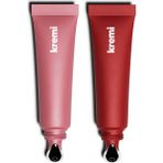 Kremi Lip Balm 2'li Set | Nemlendirici, Besleyici, Onarıcı | Parabensiz, Sıvı Form | 2 Parça - PEACH STRAWBERRY VELVET