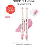 Kremsi, Kolayca Uygulanan ve Sabitlenen Fırçalı Kalem Far CLIO Soft Blending Shadow Stick (S101) - S101 Fall In Peony