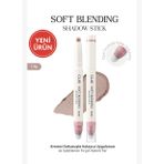 Kremsi, Kolayca Uygulanan ve Sabitlenen Fırçalı Kalem Far Soft Blending Shadow Stick (M201)