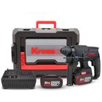 Kress KUC60.2 20 V 4.0 Ah 2.0J Li-Ion Çift Akülü Kömürsüz Profesyonel SDS-Plus Pnömatik Kırıcı Delici