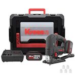 KRESS KUE26 20 Volt 4 Ah Li-İon Çift Akülü Profesyonel Kömürsüz Devir Ayarlı Şarjlı Dekupaj Testere
