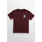 Kretas Bordo Tişört Helmet Kask Spartan Samuray Savaşçı Kılıç Baskılı Unisex T-Shirt