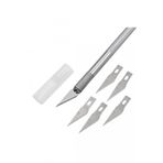 Kretuar Bıçağı Knife Tasarım Hobi Neşter 5 Uç Yedekli Set