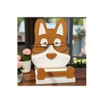 krh 3d print Köpek Figürlü Gözlük Standı | 3D Baskı Sevimli Organizer | Masa Üstü Gözlük Tutucu Dekor