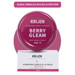 Krijen Berry Gleam Nemlendirici Pembe Renkli Dudak & Yanak Balmı | Bitkisel Krem Allık&ruj&far