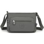 Krinkıl Kumaş Kadın Postacı Çantası Smart Bags 3270 - Koyu Gri
