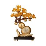 Kristal Ağaç Ev Kristal Para Ağacı, Fortune Su Kabağı Şarap Soğutucu Dekorasyon, Oturma Odası Ofis Feng Shui Süsler Yapay Ağaçlar