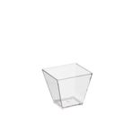 Kristal Akrilik Mini Prizma Kübik Kase 60cc Kapaksız 50 Adet
