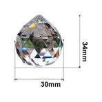 Kristal Avize Top Taşı Asfor Toptaş 30 Mm Cam Lazer Kesim