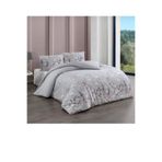 Kristal By Taç Kristal Ranforce Bahar Gri Çift Kişilik Nevresim Takımı