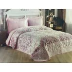 Kristal Çift Kişilik Battaniye Eliz Pembe 4 kg - 200 x 240 cm - Pudra