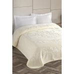 Kristal Emboss Çift Kişilik Battaniye Krem - 220 x 240 cm