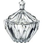 Kristal Kapaklı Şekerlik Kase 18 Cm Ağız Çapı