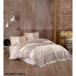 Kristal Kapitoneli Çift Kişilik Nevresim Takımı Dört Mevsim Ahlem Kahve - 220 x 230 cm