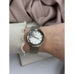 Kristal Kesim Camlı Çift Renk Gümüş ve Rose Gold Tek Taşlı Şık Tasarım Ferrucci Kadın Saati - Gümüş - Rose Gold