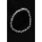 Kristal Kuvars Doğal Taş Bileklik 6 Mm Fasetli Küre Kesim - Blk-2325