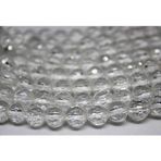 Kristal Kuvars Taşı Faset Kesim 8mm 4 Adet