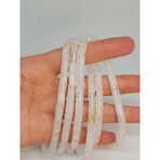 Kristal Kuvars Taşı Silindir Kesim 5.5x7.5mm Dizi (49302)