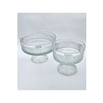 Kristal Market KESME KRİSTAL EL İŞÇİLİĞİ 2'Lİ CAM KASE SETİ