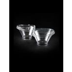 Kristal Plastik Oval Kase Kapaklı 220cc 15 Adet Kullan At