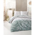 Kristal Ranforce Çift Kişilik Nevresim Takımı - 200 x 220 cm - Beyaz - Mint