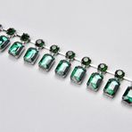 Kristal Rhinestone Zincir Şeritleri, Yapay Elmas Püskül Fincan Zinciri Kristal Saçak Trim Çok Renkli 2.5 cm Genişliğinde Çoklu Boyutlarda Metal Dikmek(GN Zircon,1 yard)
